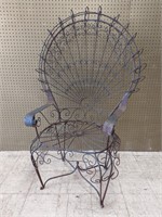 Vintage Salterini Style Wrought Iron Outdoor Chair