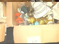 box of glasses and plates , bowls