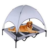 Superjare outdoor dog bed with canopy