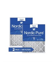 Nordic Pure AC Furnace Air Filters 18x24x4 2pk