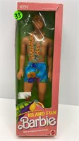 1987 ISLAND FUN KEN DOLL IN ORIGINAL BOX