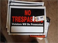 No Trespassing signs
