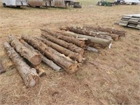 Stack of cedar logs