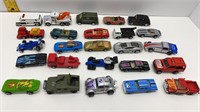 25 MISC. DIE CAST & PLASTIC TOY CARS