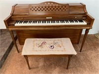 Antique Baldwin Acrosonic Piano /  Bench