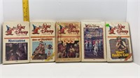 5-FIRST WALT DISNEY MOVIES IN VHS FROM 1960s-70s