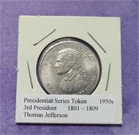 Presidential Series Token Thomas Jefferson