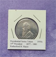 Presidential Series Token Rutherford B. Hayes