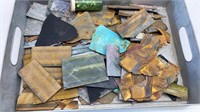 LOT OF CUT SLATE AND OTHER ROCKS