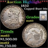 ***Auction Highlight*** 1832 Capped Bust Half Doll