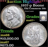 ***Auction Highlight*** 1937-p Boone Old Commem Ha