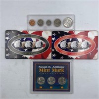 Lot of 4 mint sets: 2002 D Gold plated state quart