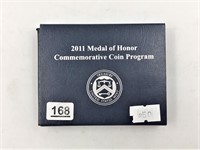 2011 S Medal of honor silver dollar in original mi