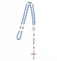 Jewelry Sterling Silver & Bead Rosary