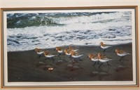 Signed & Numbered Larry Barton Print of Shorebirds