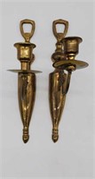 Pair of Brass Wall Sconces