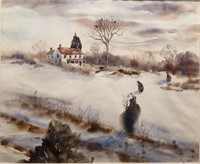Dixie Burrus Browning Watercolor "Marsh Gloaming"