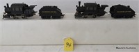 2 Brass B&O #4 Locos and Tenders