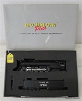 Bachmann Plus SFNorthern 4-8-4 SteamL&T w/Smoke,OB