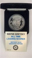 1981- LTD mintage Wayne Gretzky .9999 Silver coin