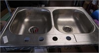 Stainless Steel Double Sink (33" x 22")