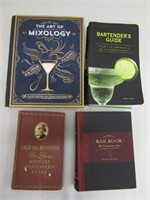 4 Bartender/Mixology Drink Making Books