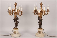 Pair of Late 19th Century French Gilt Bronze and