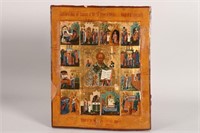 Good 19th Century Russian Icon,