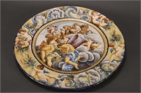 Large 19th Century Italian Majolica Charger,