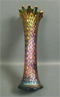 N'Wood Purple Diamond Points Vase