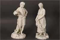 Pair of 19th Century Royal Worcester Figures,