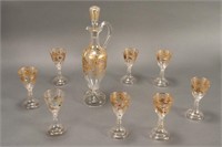 19th Century Moser Glass Drinks Service,