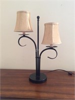 Metal Lamp, 21 1/2" tall