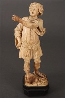 18th Century German Ivory Carving of St John,