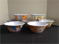 Collectible Cereal Bowls from Kellogs, 7 total
