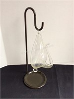 Glass Barometer, 15 1/2" tall