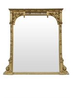 Late 19th Century French Gilt Wood Console Mirror,