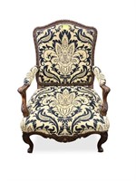 French Louis XV Style Fauteuil Armchair,
