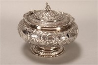Stunning George IV Sterling Silver Tea Caddy,