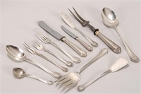 German Silver Part Cutlery Service,