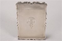 Victorian Sterling Silver Card Case,