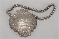 Rare George III Sterling Silver Decanter Label,