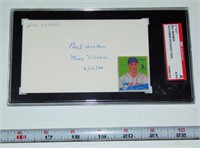 Bill Werber Autographed 3x5 card