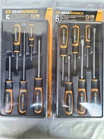 Phillips and slotted screwdriver sets