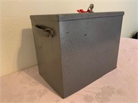 Vintage Fire Safe Box With Key USA Made