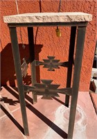 Metal & Concrete Plant Stand / Table