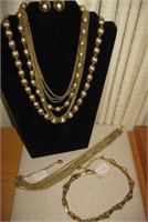 2 Vintage Trifari and Goldtone Jewelry