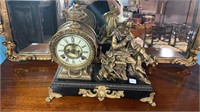 Ansonia Shakespeare Figural Mantle Clock