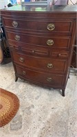 Mahogany Five Drawer Duncan Phyfe Hiboy