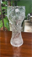 Pinwheel Cut Glass Vase